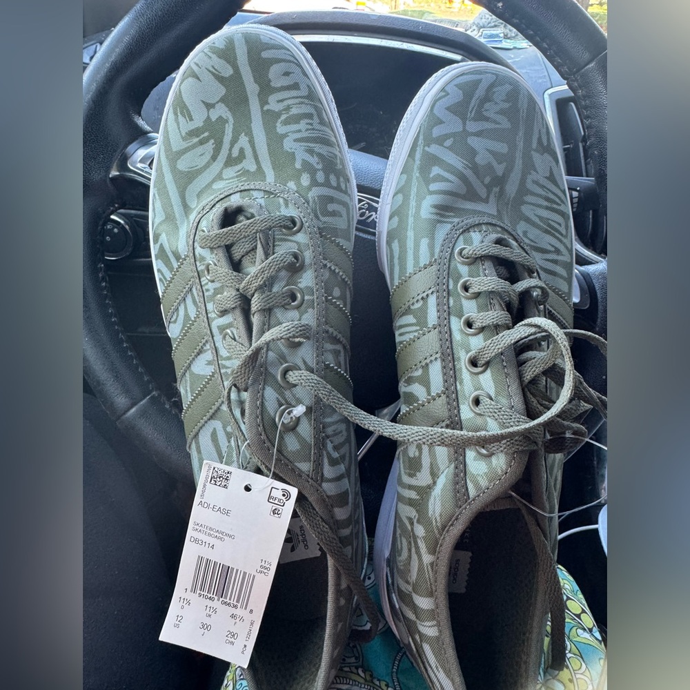 Green Patterned Sneakers